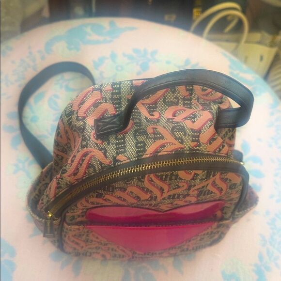 *Juicy Couture* Pink Heart Small Backpack main image 7